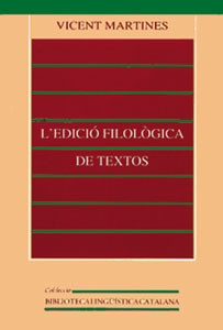 L'edició filològica de textos