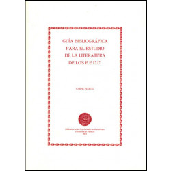 Guía bibliográfica para el estudio de la literatura de los Estados Unidos
