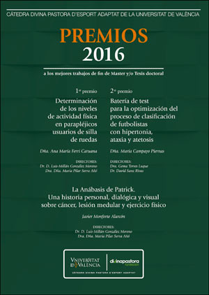 Premios 2016 a los mejores trabajos de fin de Master y/o Tesis doctoral