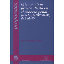 Eficacia de la prueba ilícita en el proceso penal (a la luz la STC 81/98, de 2 abril)