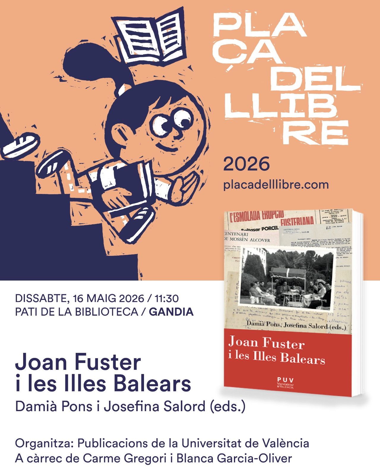 Presentació del llibre "Joan Fuster i les Illes Balears" a la Plaça del Llibre de Gandia