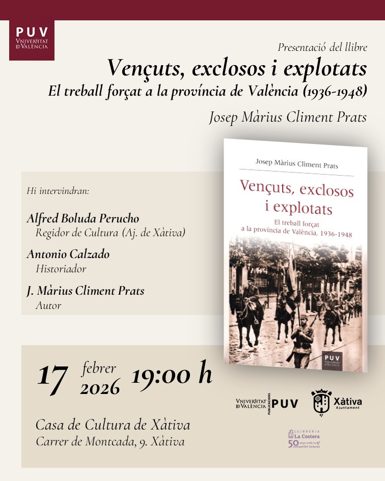 Presentació del llibre "Vençuts, exclosos i explotats" en Xàtiva