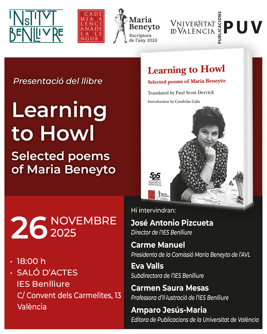 Presentació del llibre "Learning to Howl"