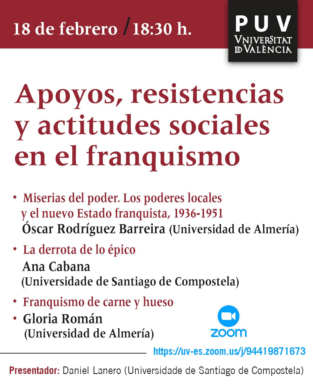 Conversatori "Apoyos, resistencias y actitudes sociales en el franquismo"
